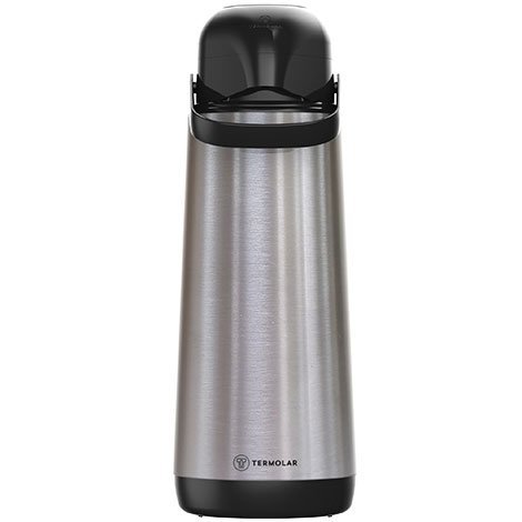 Garrafa Térmica Lúmina Inox 1.8 Litros Bomba de Pressão TERMOLAR