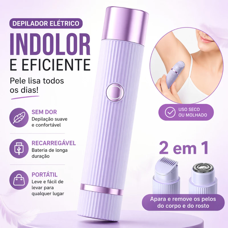 Depilador Indolor: R$ 21,88! ✨ 57% Off