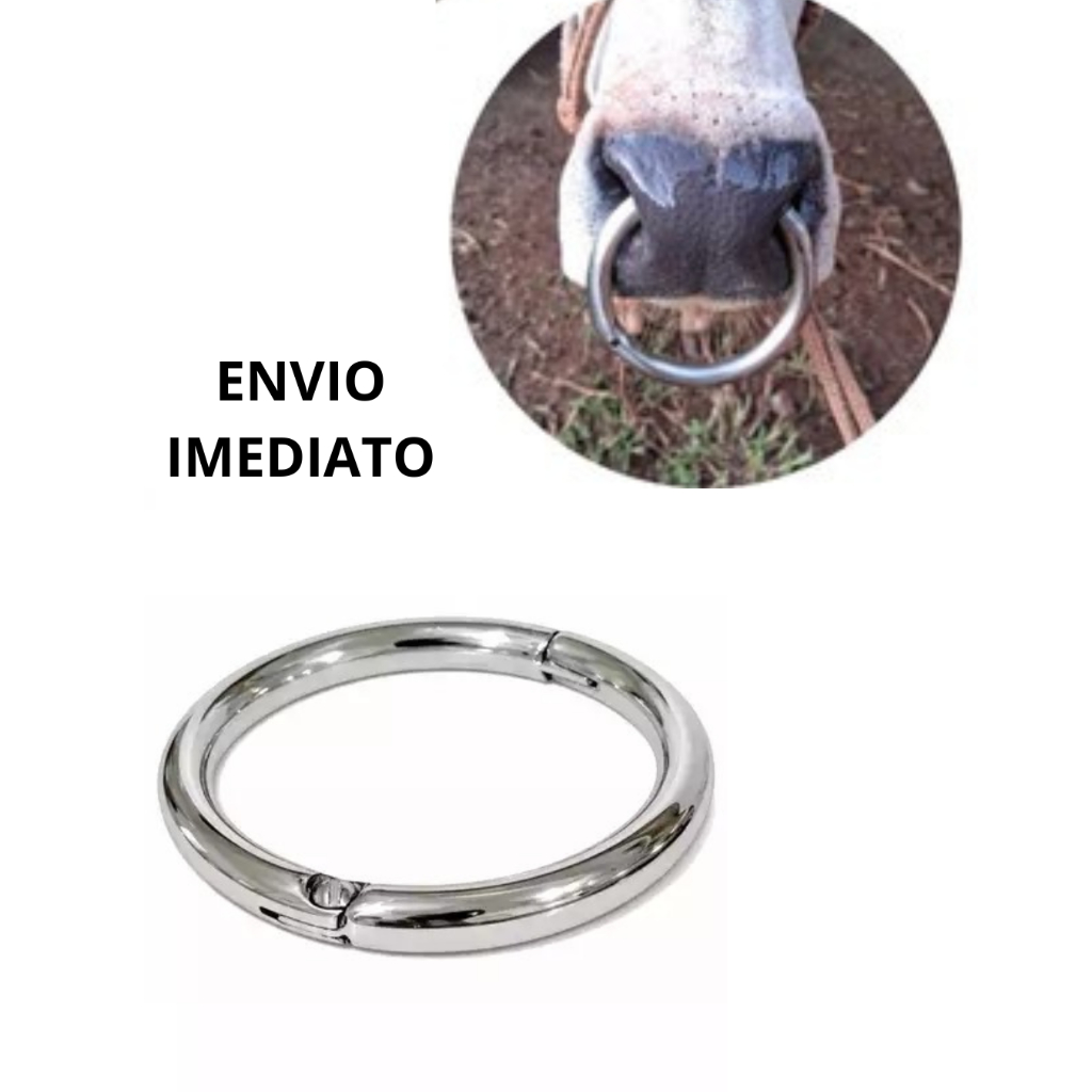 Argola Formiga Venta Nasal Inox Para Manejo Resistente a Ferrugem Oferta