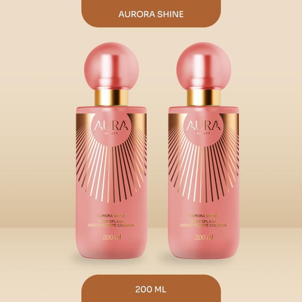 Dupla de Body Splash Aurora Shine 200ml