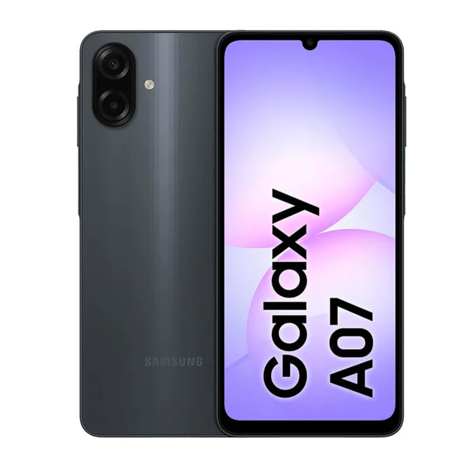 Celular Samsung Galaxy A07 128gb, 4gb, Câmera 50mp, Tela 6.7 , Proteção Ip54- Preto