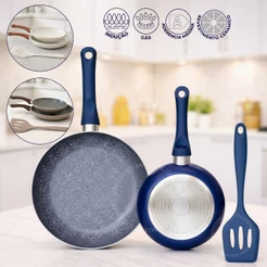 Kit Frigideira Revestida em Cerâmica Antiaderente - 20cm e 24cm