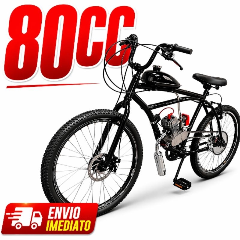 Bicicleta Bike Motorizada Spitfire 80cc Coroa ARO 29 SELIM DUAS MOLAS (MONTADA e TESTADA)