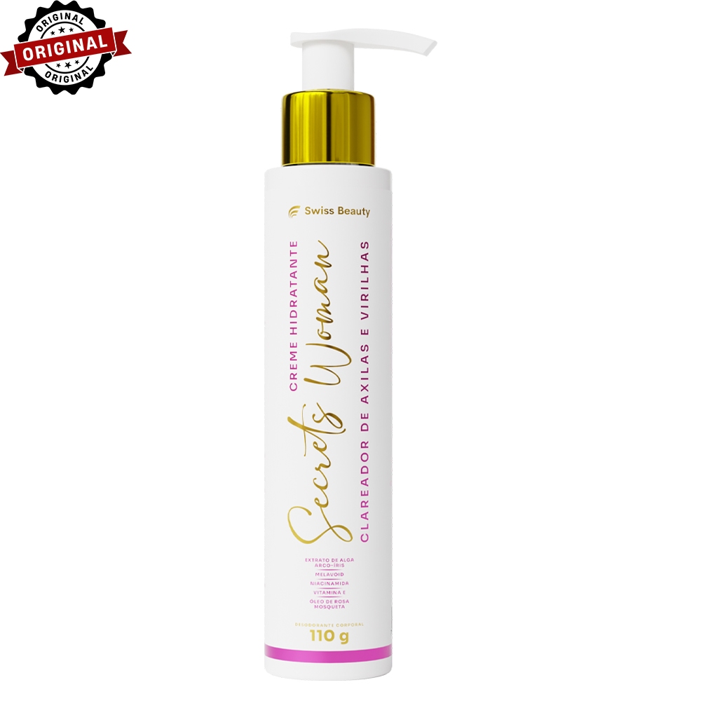 Creme Clareador de Axilas e Virilha Secrets Woman (110 ml) SWISS BEAUTY | Clareia Axilas e Virilhas