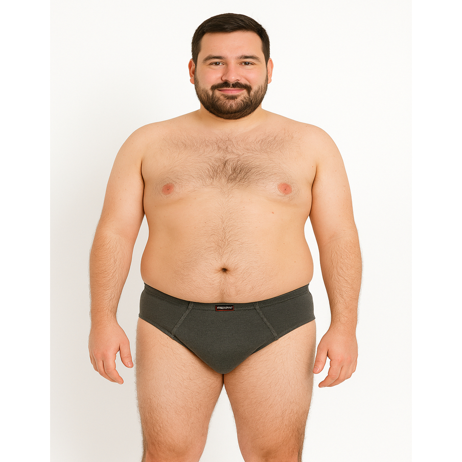 kit 5 Cueca Slip Masculina Tradicional 100% Algodão