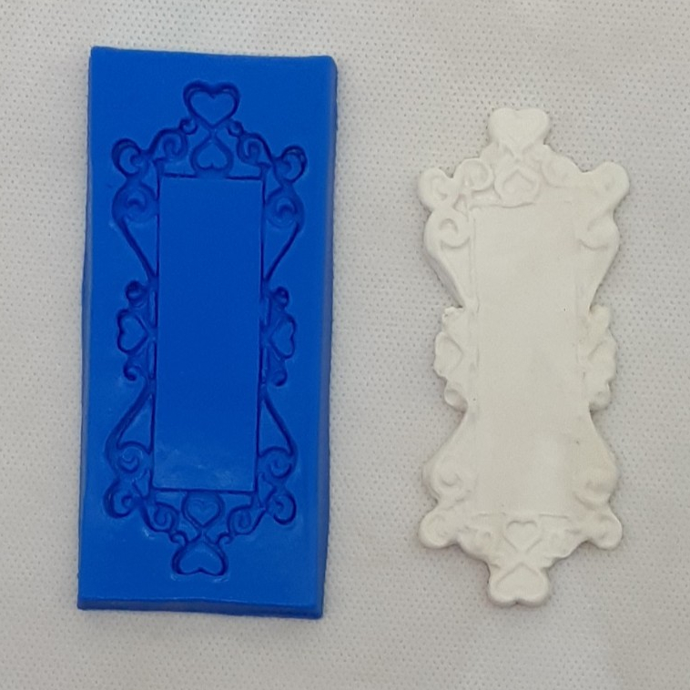 Molde de Silicone 3233 -  Tag Moldura.