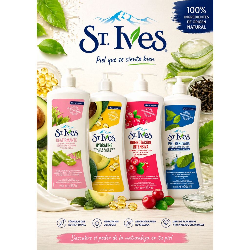Hidratante ST. Ives Creme Corporal 532 ml