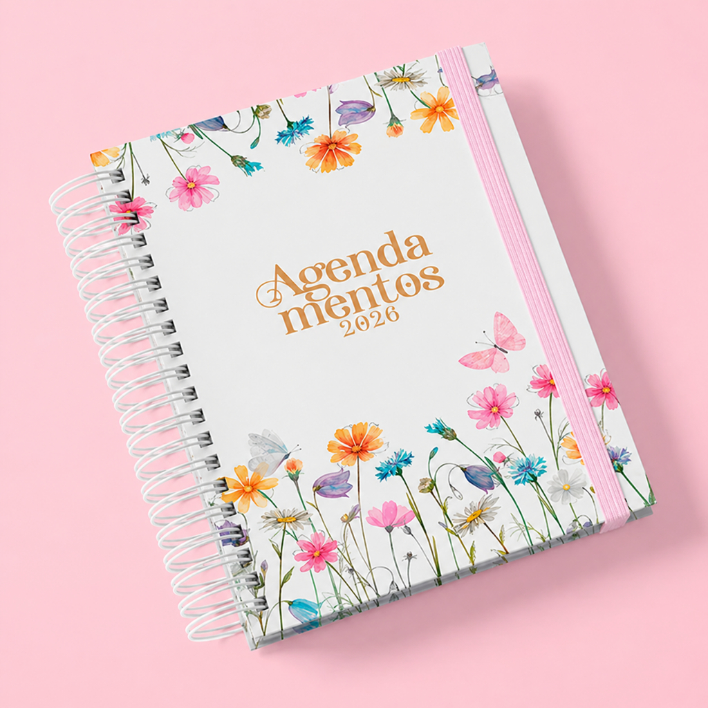 Agendamento Datado 2026 Floral