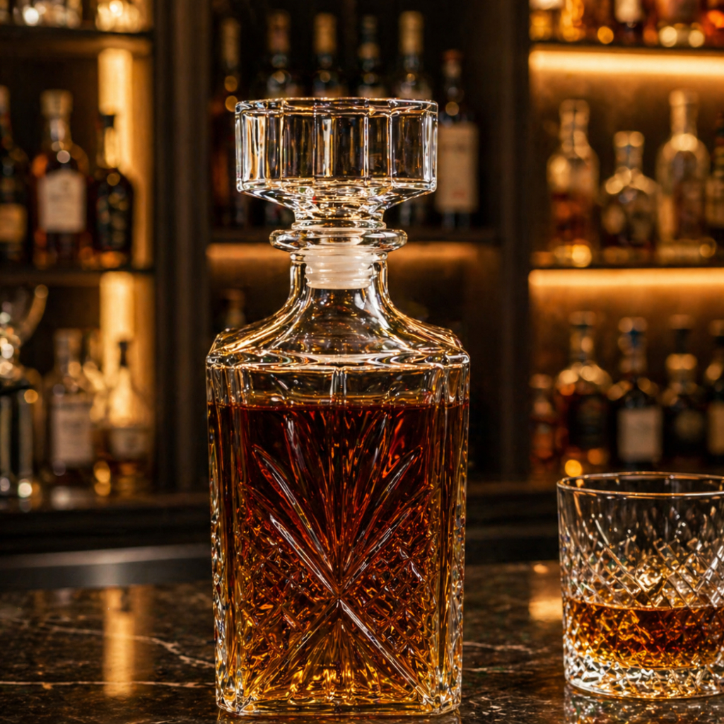 Garrafa Licoreira Vidro Whisky Licor Cachaça 1000 ml Retro Decoração