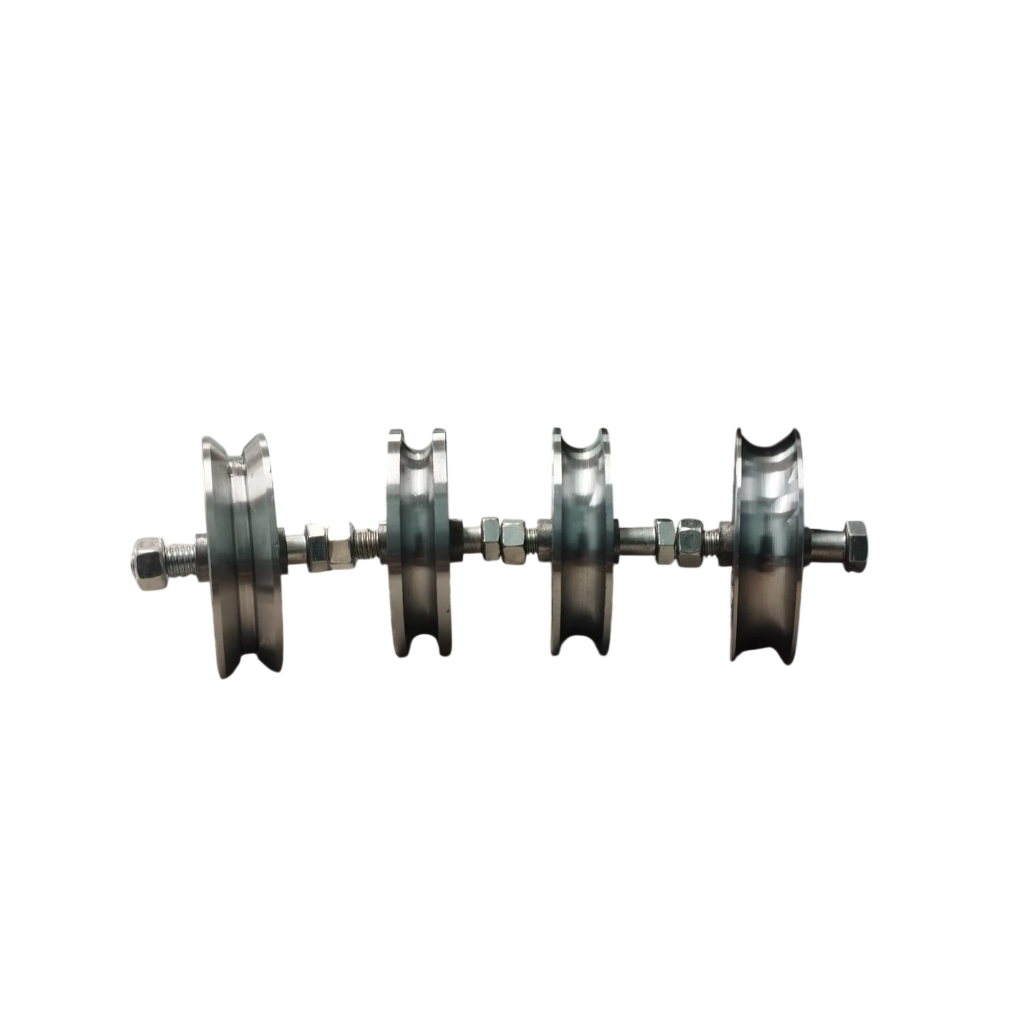 Roldana De Aço Para Portão 21/2 Polegadas 63,5mm Canal V ,U3/8 U1/2 U5/8 Com 2 Und
