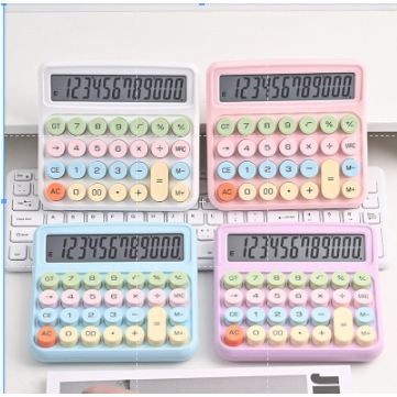 Calculadora Colorida 12 Dígitos com Teclas Grandes para Escola e Escritório