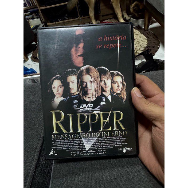 dvd Ripper Mensageiro do inferno - original -dublado - fotos reais