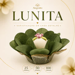 Kit 50 forminhas papel com tela Lunita Verde Oliva escuro - Doces Finos Brigadeiro Trufa Casamento