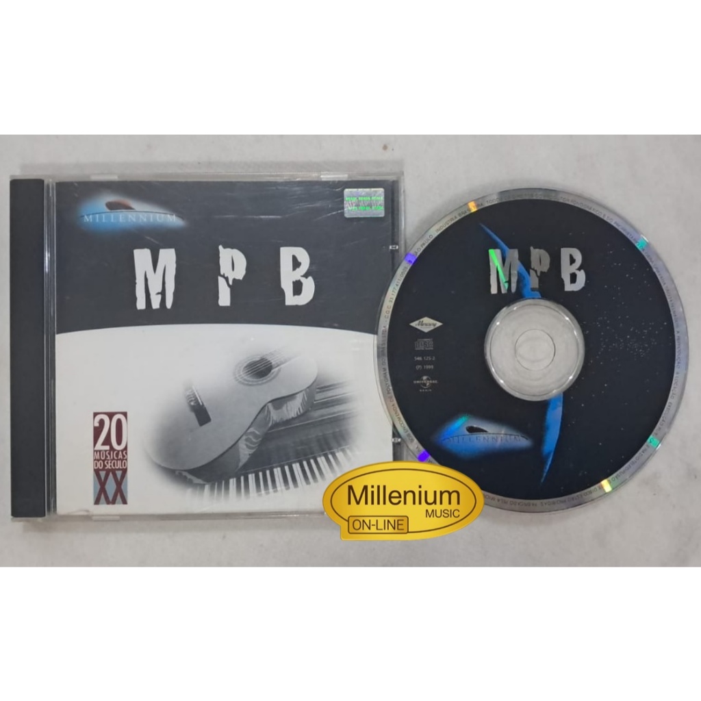 CD MPB Millennium 20 Músicas Do Século XX 2000 Original Gravadora Colecionador Ótimo Estado