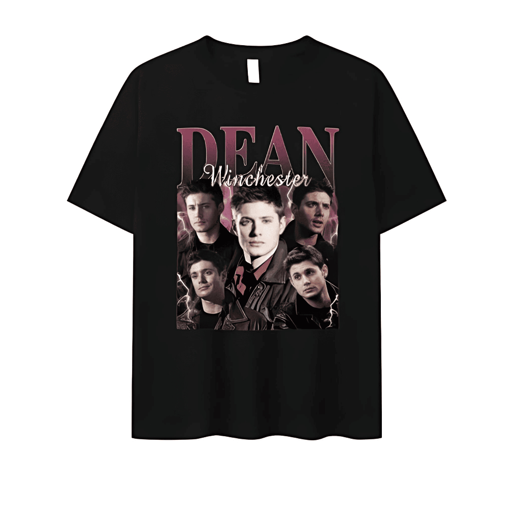 Camiseta Dean Supernatural Hunter Unissex Infantil/Adulto Camisa Blusa Roupa