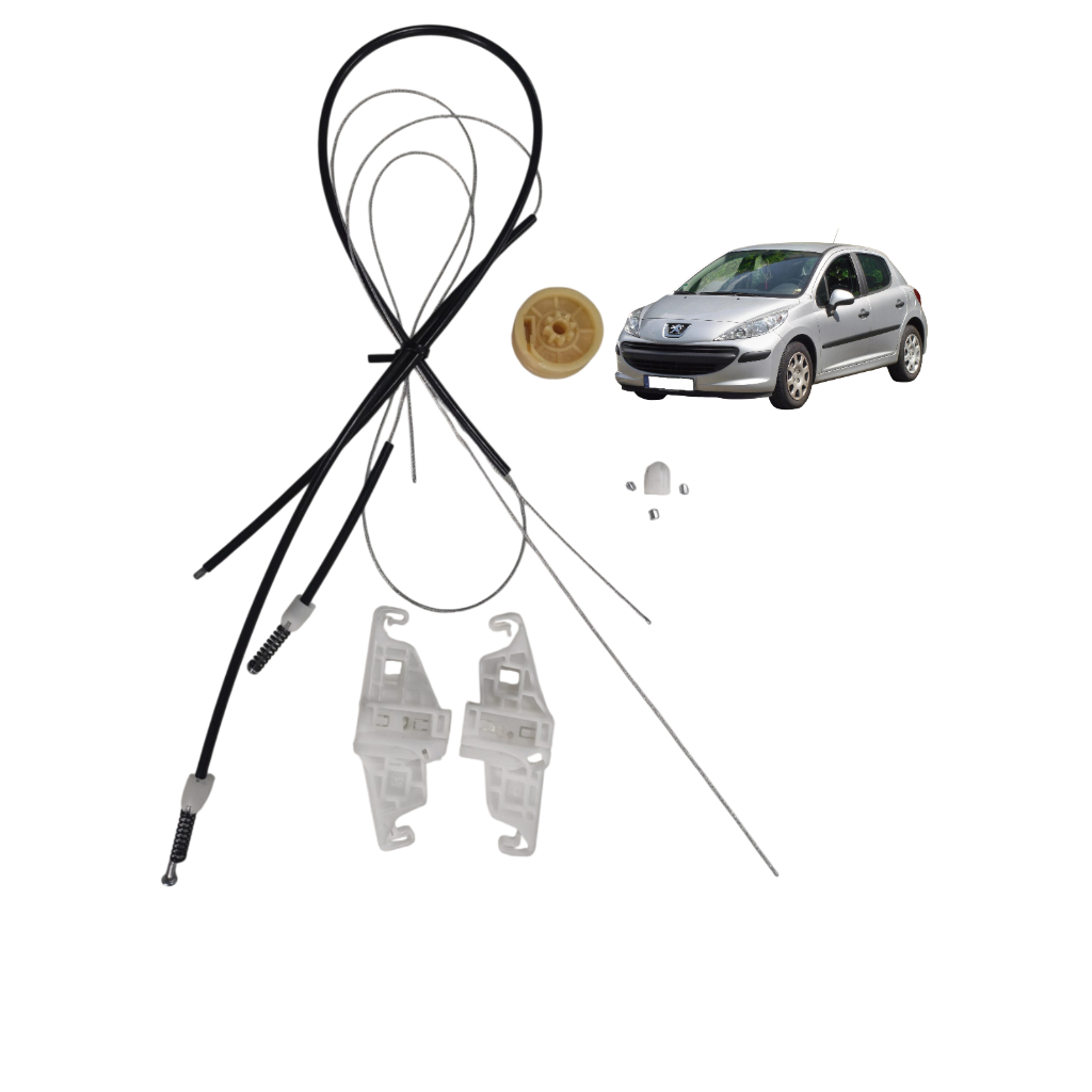 Kit de Reparo da Máquina de Vidro Elétrico Peugeot 207 Dianteiro