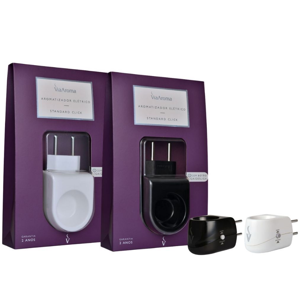 Difusor Aromatizador Elétrico Bivolt Standard Click - Via Aroma