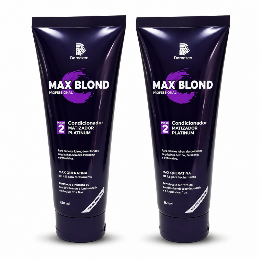 Kit Condicionador Matizador Platinum Max Blond 250ml Demazon