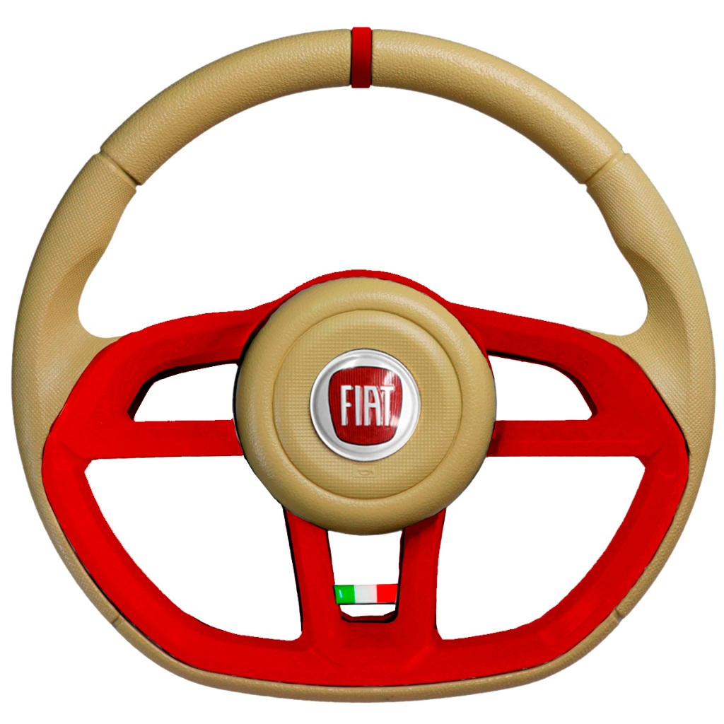 Volante GTI BEGE  Esportivo Fiat Uno Mille Elba Fiorino Tempra