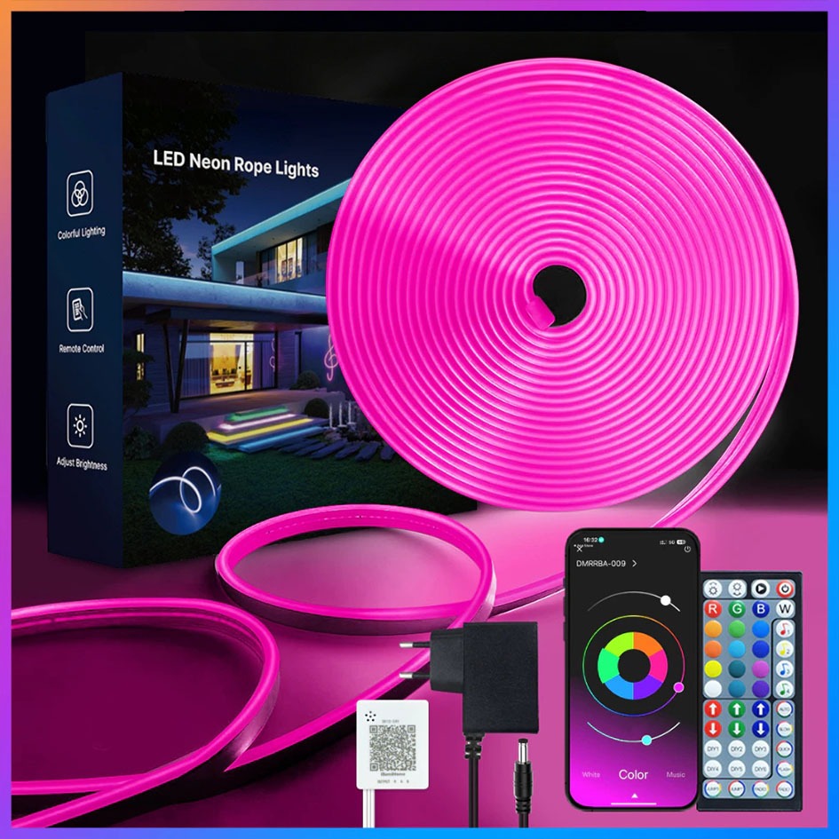 30M APP Remote Control Led Strip Neon RGB Led Colorful Flexible Light For Carnival Christmas Party Decoration Waterproof