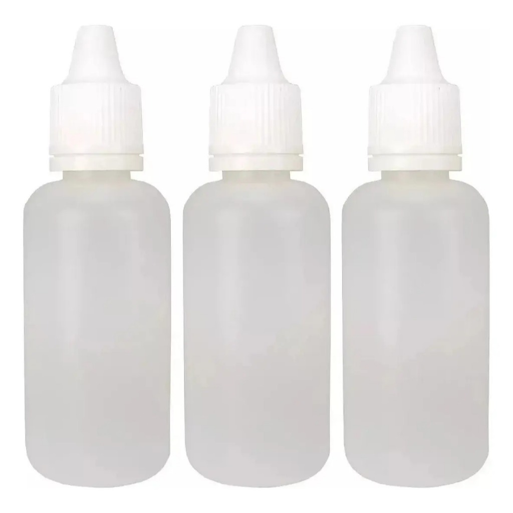 Frasco Plástico De 30ml - Conta Gotas - 1000un Tampa Lacre