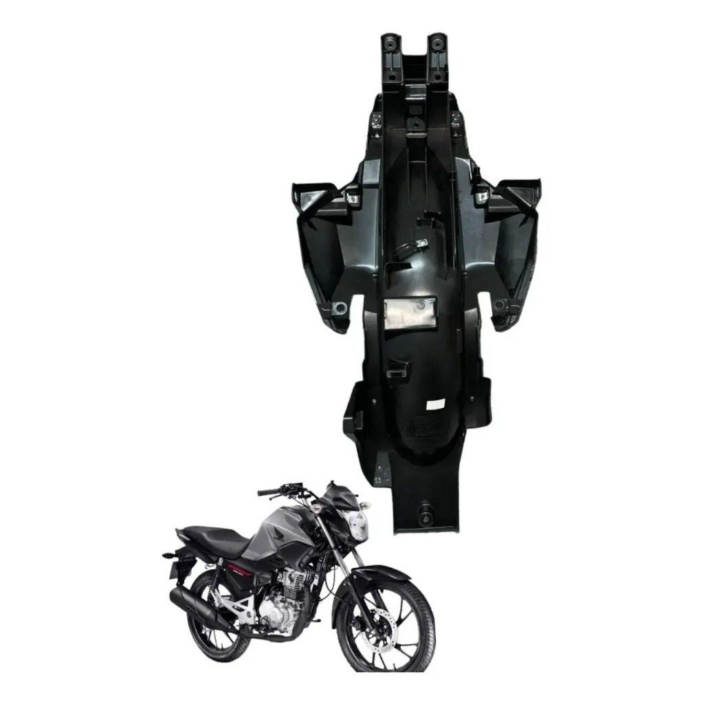 Paralama Traseiro B Inferior Titan Fan Start 160 2025 Modelo Original