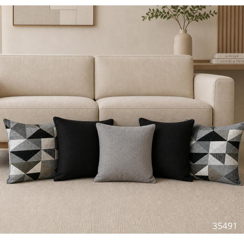 KIT 5 ALMOFADAS DECORATIVAS c\ENCHIMENTO PARA QUARTO SALA OU SOFÁ