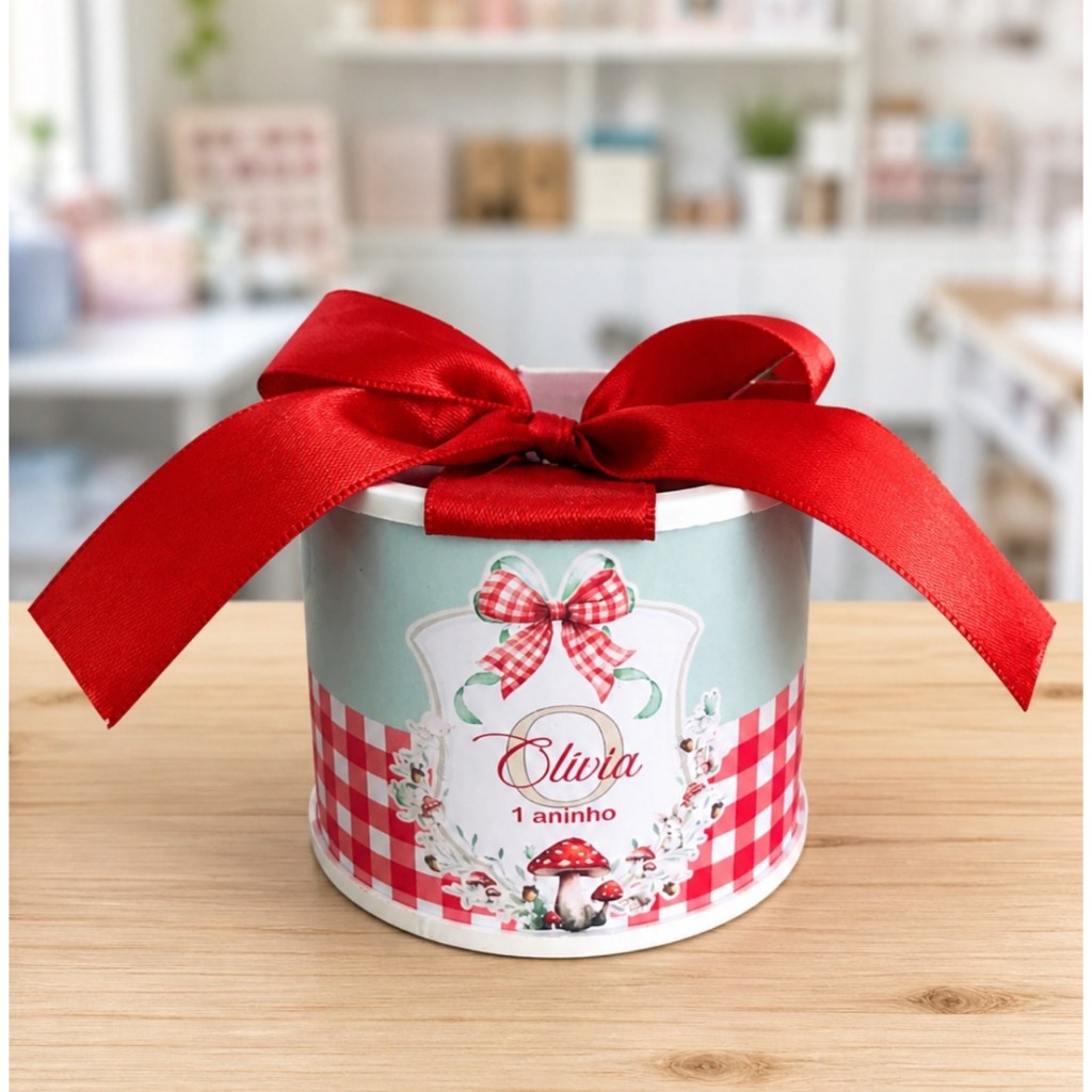 Kit tubolatas personalizadas Bosque EncanTado • Lembrancinha maternidade | batizado | aniversário | chá de bb • 5x6