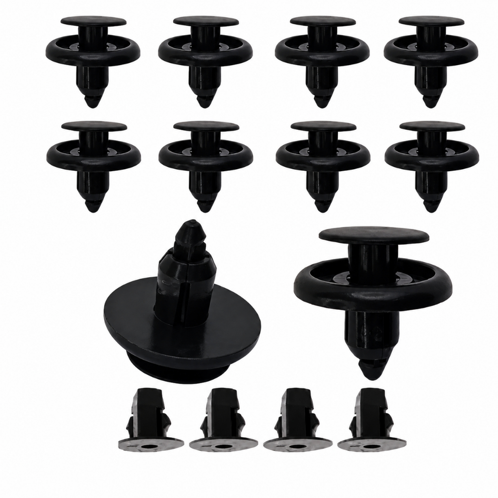 14 Grampos Presilhas Parabarro e Defletor Toyota Corolla, Hb20, Hilux, Etios