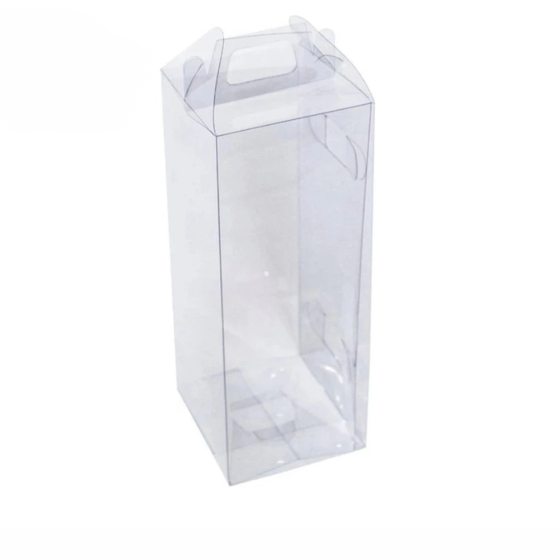 10~50 SACOLA PVC 21X8X8 MALETA ACETATO TRANSPARENTE ASSK K12 (CHOCO)
