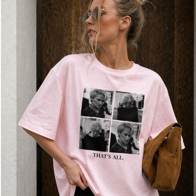 Camiseta Feminina Oversized Estampada That’s All Rosa T-Shirt Moda Blogueira Estética Casual Streetwear