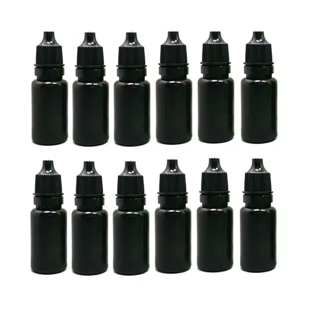 Frasco PREMIUM Plástico Conta Gotas 10ml Tampa P/Óleo Essencial Tintas Essências
