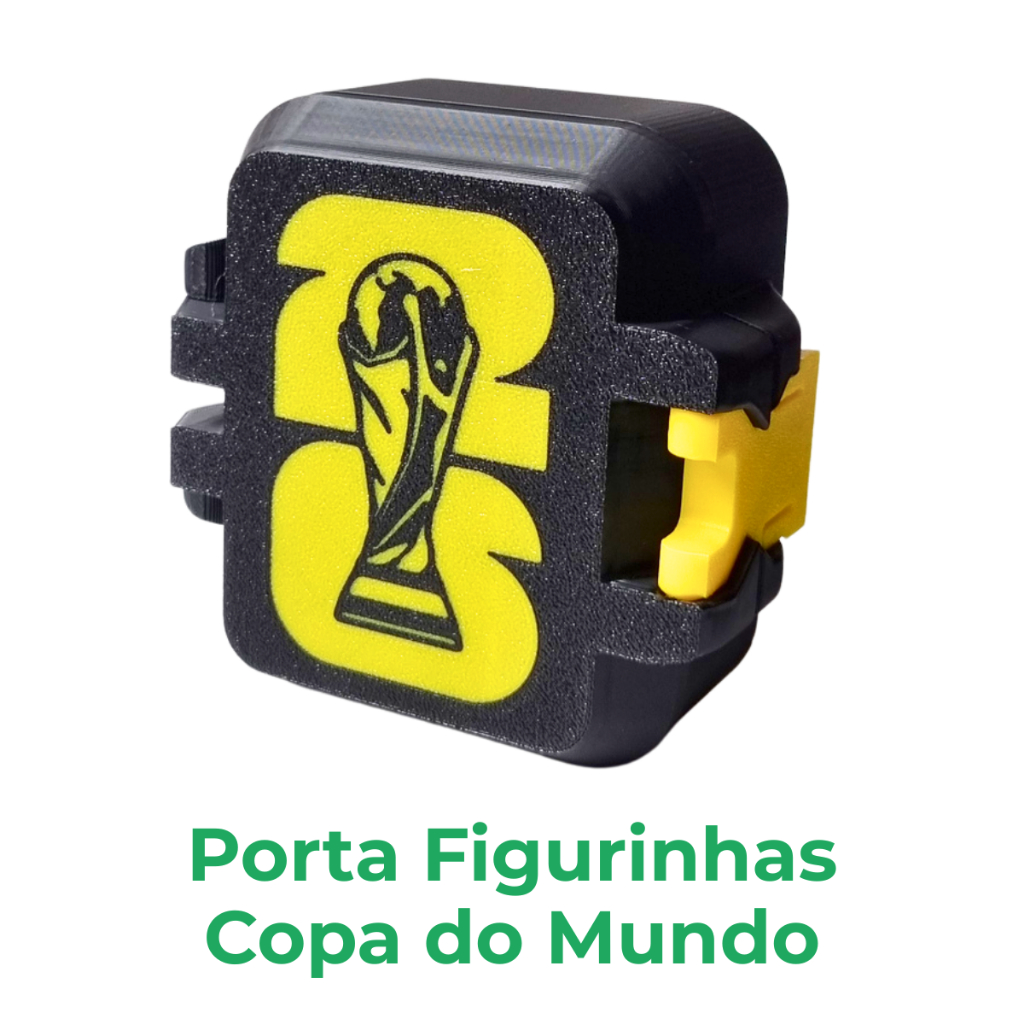 Kit 20 Porta Figurinhas Copa Organizador de Cards e Figurinhas Impressão 3D Alta Resistência