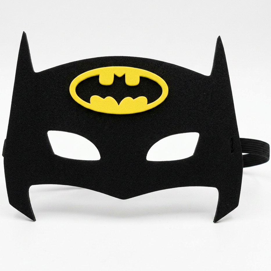 Detalhes do Mascara Batman Fantasia Infantil Eva kit Com 10 Para Festas Lembrancinhas Recreação Escolar Brincadeiras aniversário
