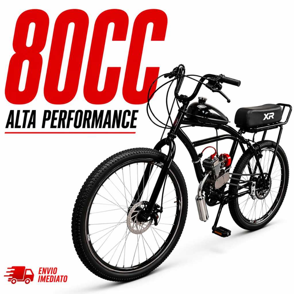 Bike Motorizada 80cc Coroa 44D Bicicleta MOTOR Carenada Rocket (MONTADA e TESTADA)