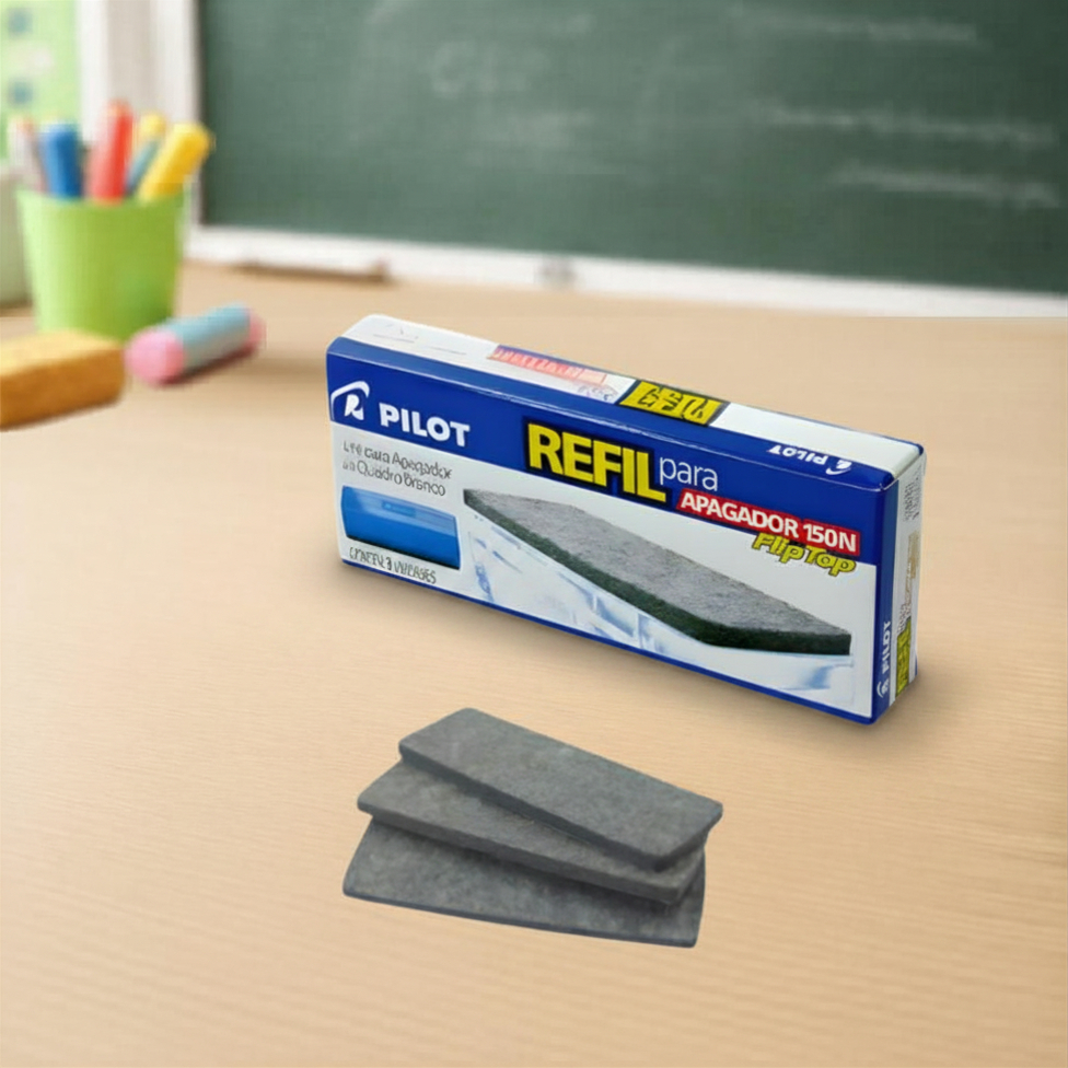 Refil P/apagador de Quadro Branco 150N FLIP TOP Cx C/3 Un Pilot