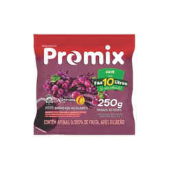 CAIXA com 10 - REFRESCO PO PROMIX HIBRIDO UVA 250g