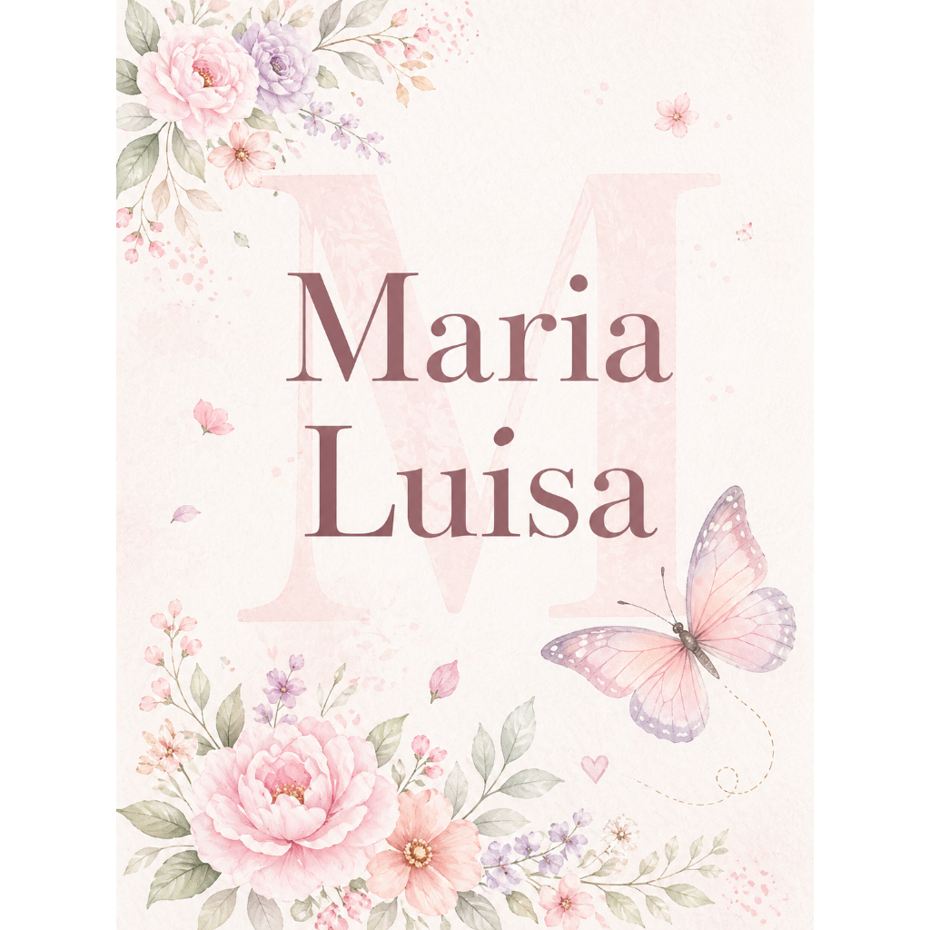 Kit 3 Quadros Infantil Menina Personalizado Nome Jesus Quarto Bebê Decorativo Floral Delicado — imagem 2 de 2