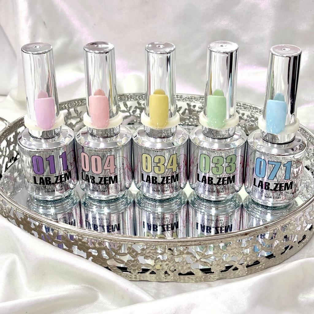 Kit c/5 Esmalte em Gel ZEM LAB 14ml Cores Profissionais Unha Gel UV LED Embalagem Espelhado
