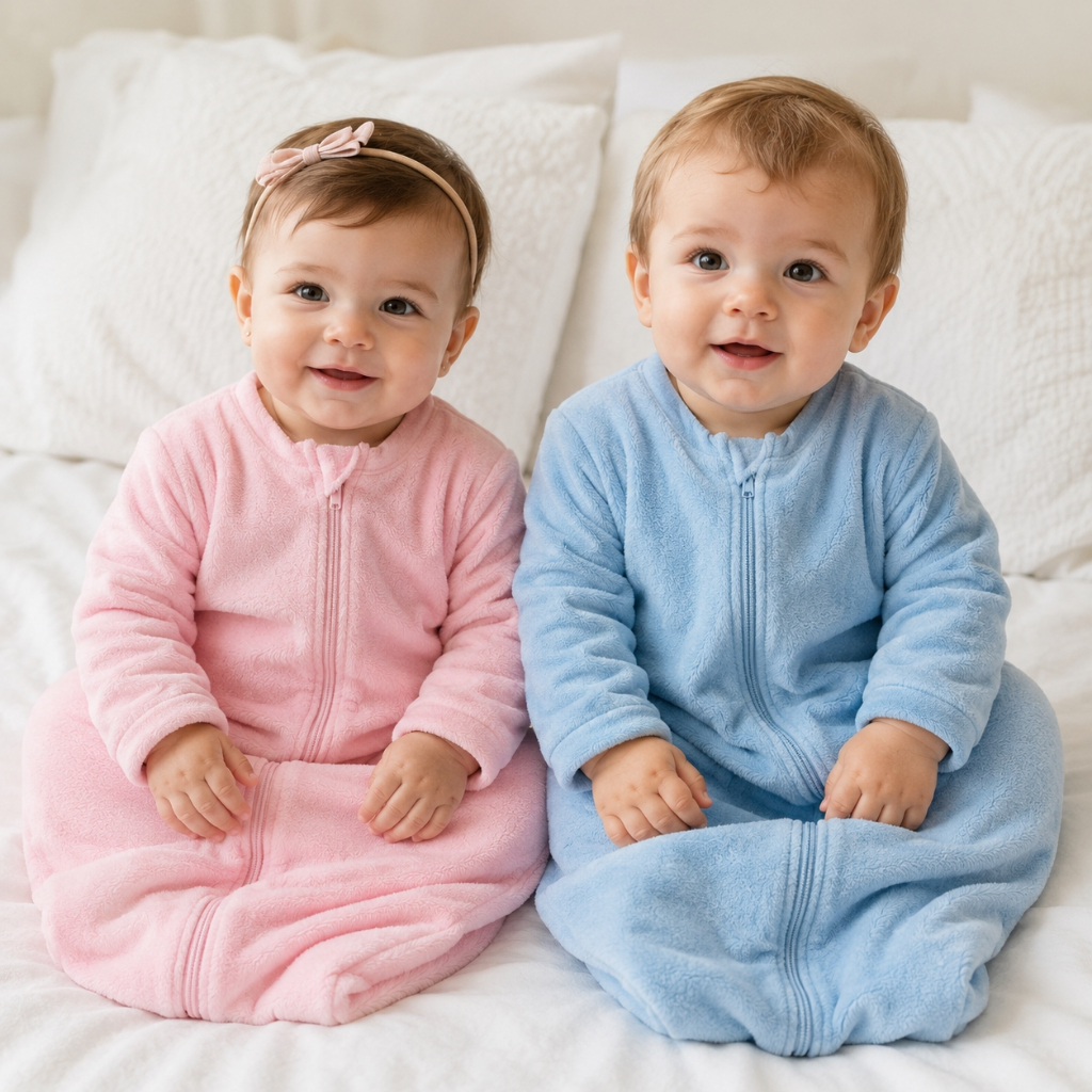 Saco de Dormir Bebê Pijama Casulo Com Zíper Menino Menina Super Confortável Macio Inverno
