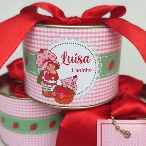 Kit Tubolata Personalizada Moranguinho | Lembrancinha Festa Infantil /Aniversário