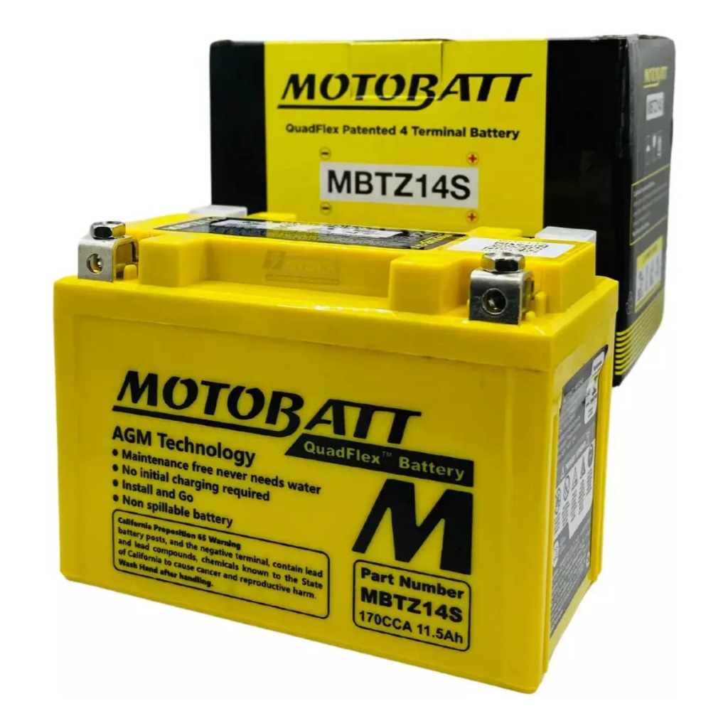 Bateria Motobatt Agm Mbtz14-s 11.2ah Xt1200 Tenere Transalp