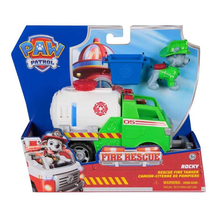 Brinquedo Veículo com Boneco Rocky Patrulha Canina Fire Rescue Sunny
