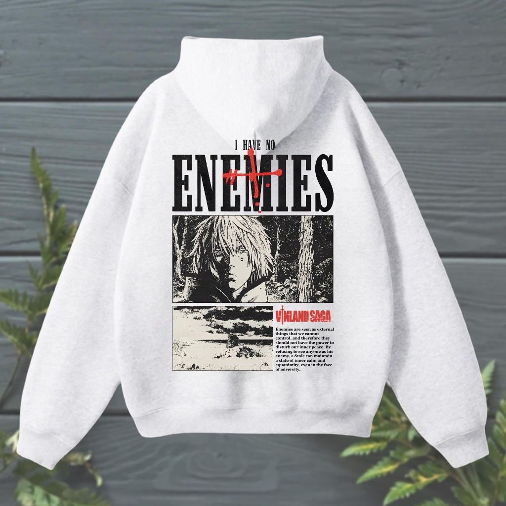 Moletom Canguru Anime Thorfinn Hoodie – Vinland Saga Viking Anime Sweatshirt, Warrior Graphic Pullover