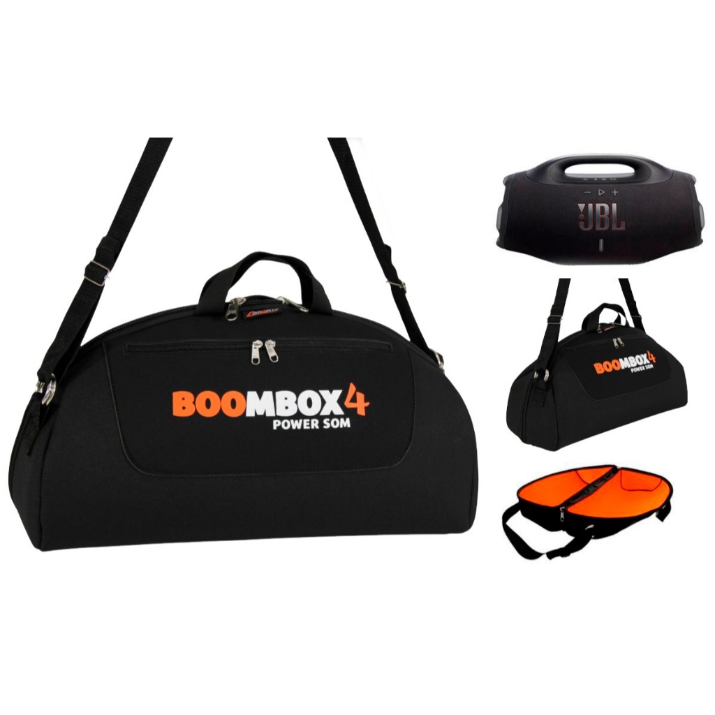 Case Estojo Bolsa Mala Para - Boombox 4 Estampado e Com Bolso Nova