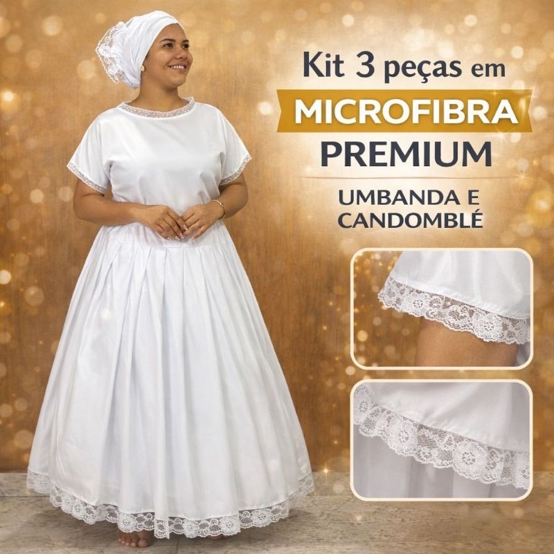 Kit 3 Peças Ração Umbanda E Candomblé Feminino Cód 008