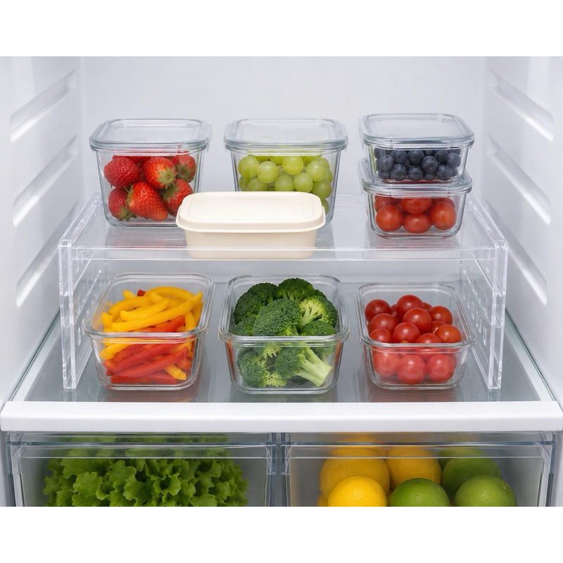Prateleira Organizadora de Geladeira em Acrílico Transparente – Mais Espaço e Organização