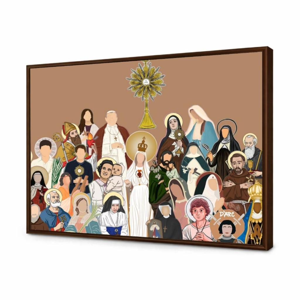 quadro TODOS OS SANTOS EMOLDURADO 80X60