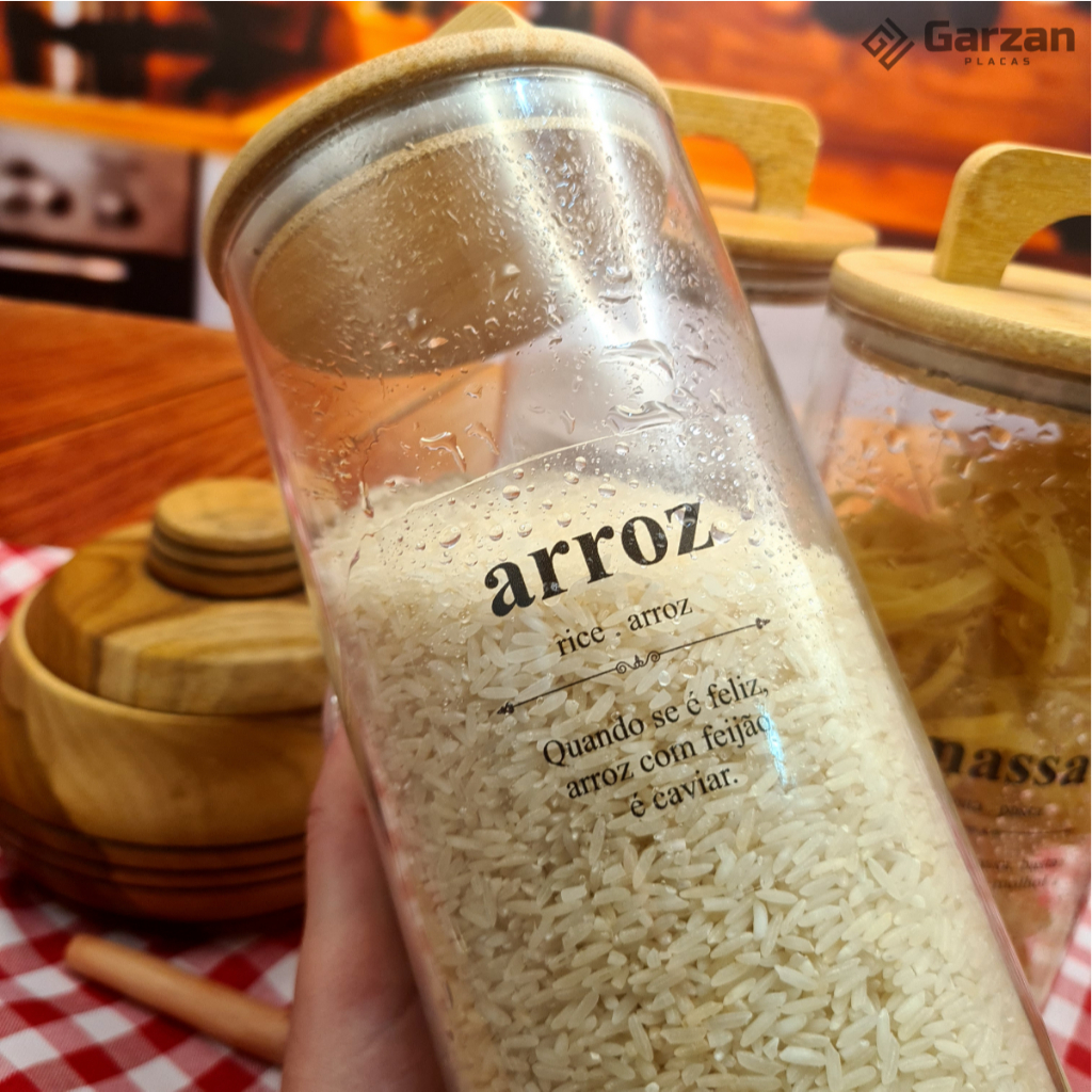 Kit Etiquetas para Mantimentos Potes de Cozinha 7x7cm Mod Dicionário Divertido Vinil Transparente