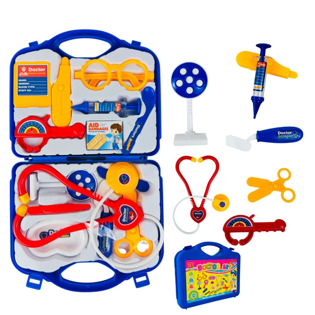 Maleta Médica Infantil Doctor Set Kit Médico Infantil Com Acessórios Para Brincar De Doutor E Cuidar Dos Amigos